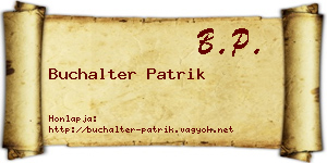 Buchalter Patrik névjegykártya