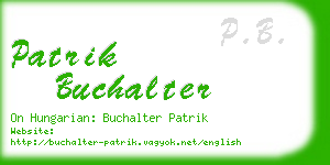 patrik buchalter business card
